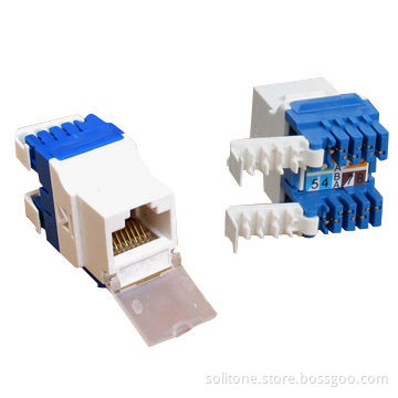 UTP Cat5e Keystone Jack, 180°, 8-pin, New Style, Convenient to Use